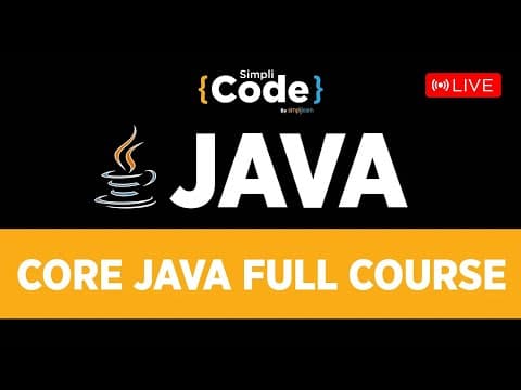 🔥core Java Tutorial For Beginners | Core Java Full Course In 11 Hours | Java Programming |simplicode