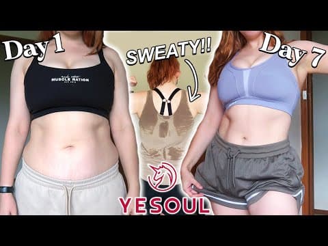 I Tried An Exercise Bike For 7 Days! *so Sweaty!!* | Yesoul Fitness