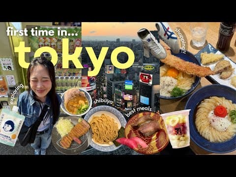 Japan Vlog Ep 2 🌸 Tokyo In The Spring, Shibuya, Exploring And Eating At The Best Spots, Local Faves