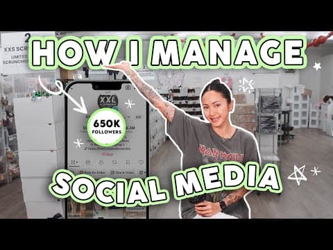 How I Manage Social Media 👩🏻‍💻 As A Small Business Owner ✨