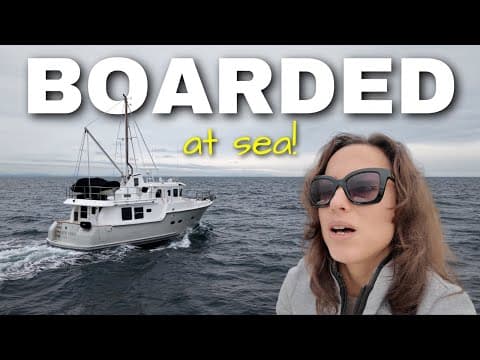 We Got Boarded At Sea By The Canadian Police On Our Way To Victoria, B.c. From Seattle! [mv Freedom]