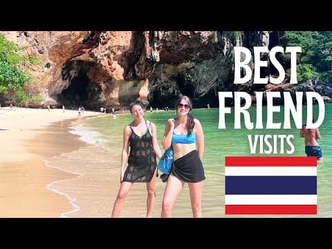 My Best Friend's First Time In Thailand 🇹🇭 Krabi Vlog, Railay Beach, Jodd Fairs Bangkok