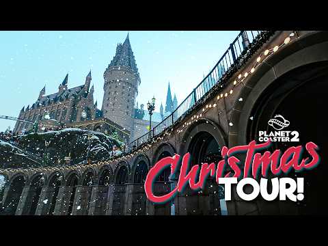 Christmas In Benny's Movie Park! (planet Coaster)