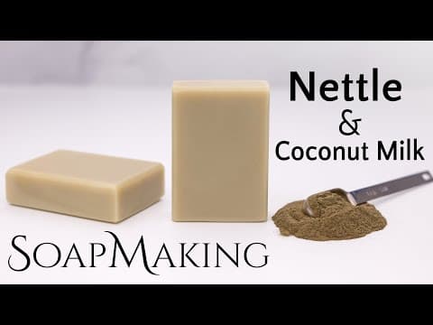 Nettle & Coconut Milk Soap Making