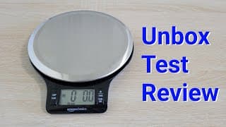 Amazon Basics Digital Kitchen Scale – Unbox, Test, And Review