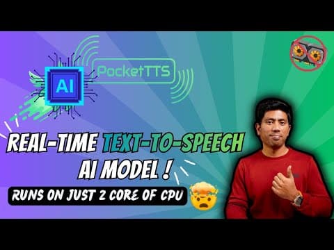 Pockettts: 100m Ai Model Runs Tts On Your Cpu In Real-time⚡(no Gpu!)