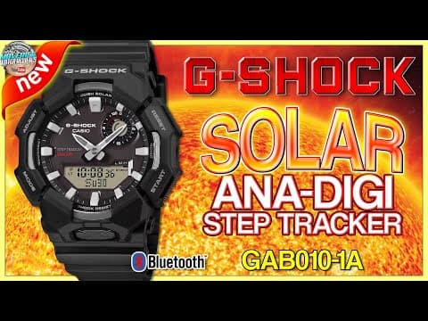 Fantastic New G-shock Solar Step Tracker! | G-shock Bluetooth 200m Solar Step Tracker Gab010-1a