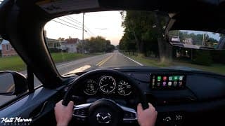 2025 Mazda Mx-5 Miata Relaxing Summer Evening Pov Drive