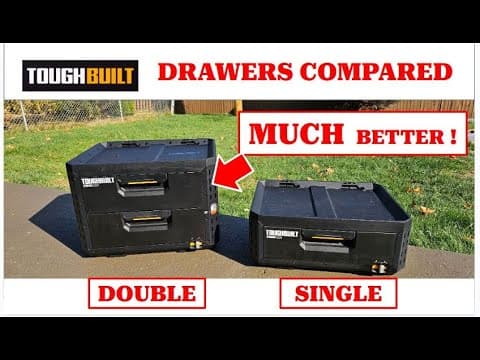 Compared Toughbuilt Stacktech Single Drawer Vs New Double Drawer