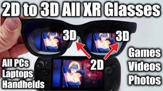 Ez Pc Gaming 2d To 3d Guide All Xr Glasses + Videos! Viture Beast, Xreal One Pro, Rayneo 4 Pro, More
