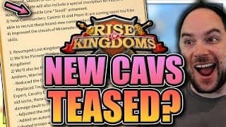 New Commanders Teased! [crystal Tech And Zenith Changes] Rise Of Kingdoms