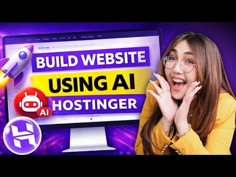 Build A Website With Ai!? | Hostinger Ai Website Builder Tutorial (beginners Guide)