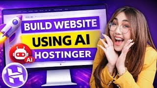 Build A Website With Ai!? | Hostinger Ai Website Builder Tutorial (beginners Guide)