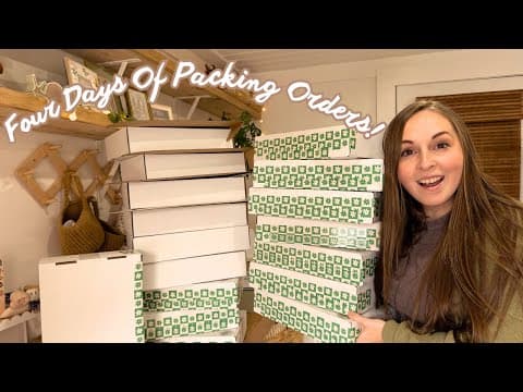 My Shop Is Open! Four Days Of Packing Orders