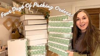 My Shop Is Open! Four Days Of Packing Orders