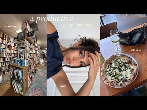Spend A Productive Self Care Day With Me | Hot Yoga, Solo Date, Unwinding