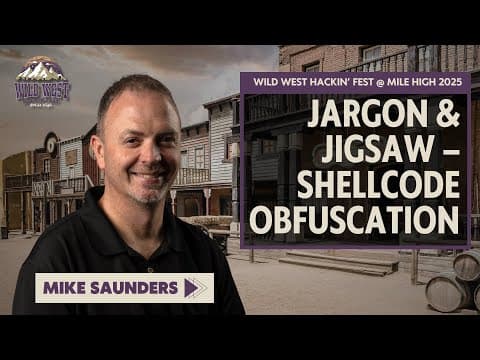 Jargon & Jigsaw: Shellcode Obfuscation | Mike Saunders