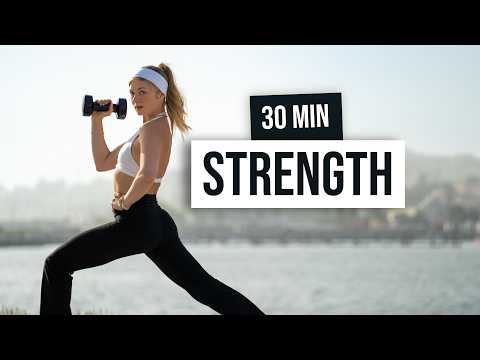 30 Min Pop Music - Full Body Strength With Weights, Home Workout
