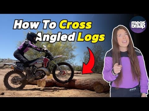 How To Cross Angled Logs On A Dirt Bike
