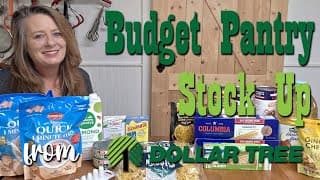 $30 Budget Pantry Stock Up From Dollar Tree