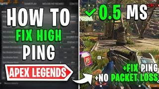 Apex Legends - How To Fix High Ping, Packet Loss & Network Issues On Any Pc📈