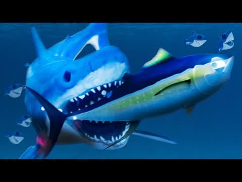 Mako Shark Protects Its Family