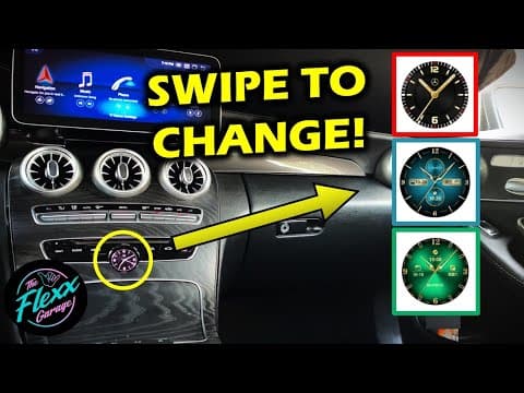 Installing Lcd Smart Clock On 2015+ Mercedes C-class W205