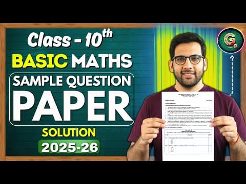 Sample Paper Class 10 Basic Maths 2025-26 Solution