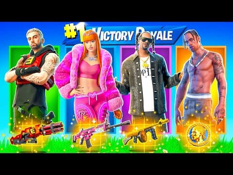 The Random Music Boss Challenge In Fortnite! (ice Spice, Eminem, Snoop Dogg, Travis Scott)