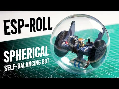 Build An Esp32 Spherical Rolling Robot | Self-balancing Bot (esp-roll)