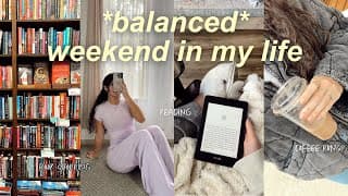Cozy Weekend Vlog ☁️📚🪴 Book + Plant Shopping, Coffee Runs, Reading Updates, Future Job Chat