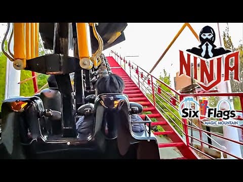 2025 Ninja Suspended Roller Coaster On Ride Pov Six Flags Magic Mountain