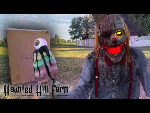 Haunted Hill Farm - I Scream Clown Unboxing/setup | Halloween 2025 Animatronic