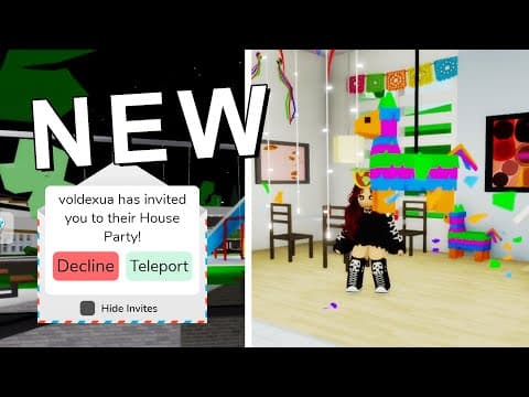 Roblox Brookhaven 🏡rp New Start A Party (house Party) Update Out Now!