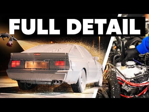 Mitsubishi Starion - Wash, Polish, Wax & Engine Bay Detail