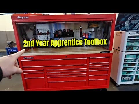 Snap-on 73 Inch Toolbox Tour - Apprentice Upgrades To This Monster!!