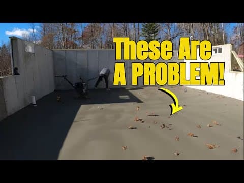 Pouring A 24x28 Concrete Slab In Terrible Conditions - This Tool Saved Me!