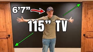 Embedding A 115" Microled Tv In Our Master Bedroom Wall -awall Cob Microled Display