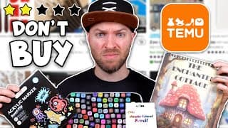 I Tested The Worst Temu Art Supplies; Everything Went Wrong!