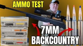 7mm Backcountry Ammo Testing And Data [savage 110 Trail Hunter Lite]