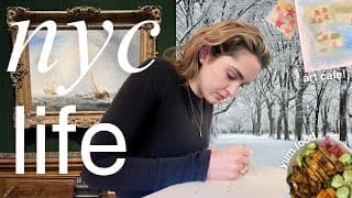 Days In Nyc | The First Snow, Art Cafe, Central Park & Friend Dates