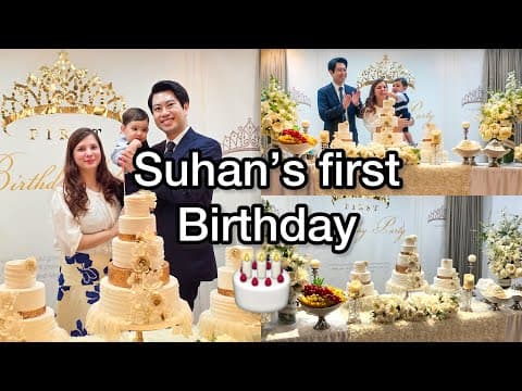 Suhan’s First Birthday Vlog | Indian Korean Baby