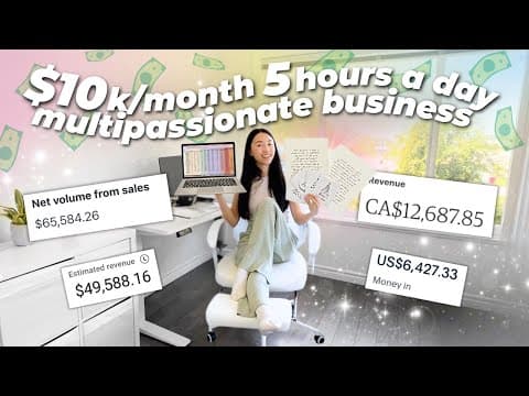 How to make $10k/month as a MULTI-PASSIONATE💸 minimalist, slow business creative lifestyle guide🌈