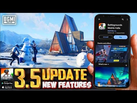 Bgmi 3.5 Update  - 50 New Secret Features, Free Uc, & More - Natural Yt