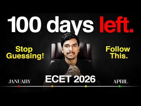 Happy Sankranti| 100 Days To Go For Ecet| Best Preparation Strategy For Ecet 2026|