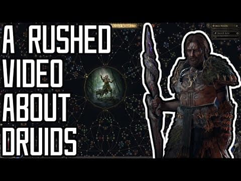 Is The Path Of Exile 2 Druid Good? - A Rushed Critique