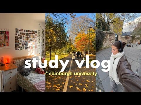 Day In My Life At Edinburgh University: Study Vlog ☕️