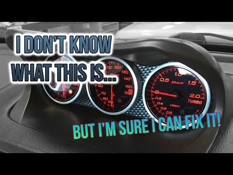 Repairing A Car Turbo Boost Clock Thingy