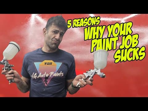 Why Your Spray Paint Job Sucks (and How To Fix It)