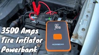Tiniest Jumpstarter With Tire Compressor - Auxbeam Aj3500 Review & Test